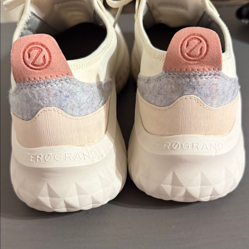 Cole Haan Women's Cream and Pink Sneakers - Picture 6 of 7